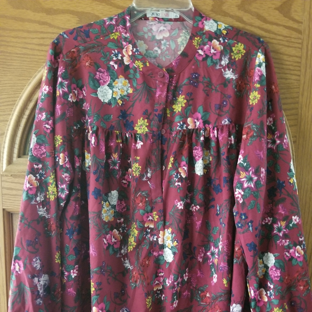 Floral tunic blouse